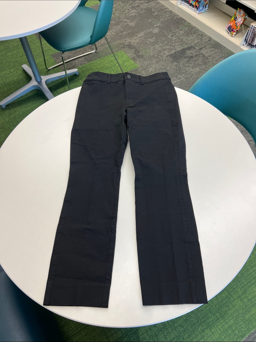 AYR all year round crop pant black denim capri stretch work business office 27